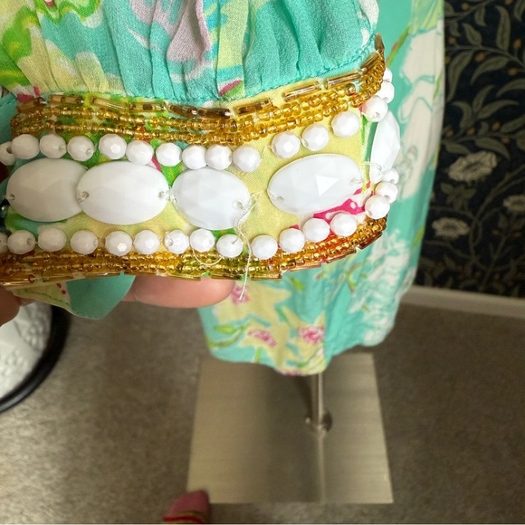 Lilly Pulitzer Madly Glamorous Harper Silk Beaded Dress - Picture 8 of 15